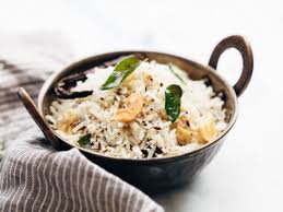 Rice tempered with mustard,curry leaves and coconut flovered